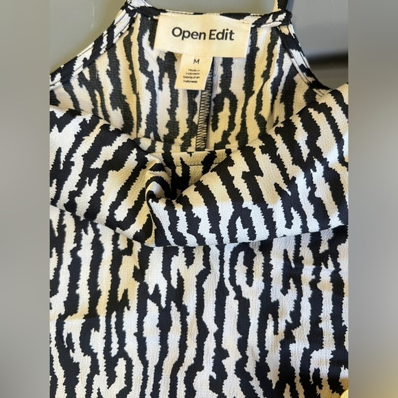 OPEN EDIT Beige and black‎ zebra print slip dress size M. - Picture 11 of 14